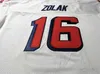 Cheap Blue Men White Scott Zolak 16 Team Issued 1990 Game Worn Retro College Jersey Size S5xl or Custom Any Name or Number J5539334