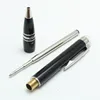 Crystal on Top Black Resiln Rollerball Pen Office M Pens with series number