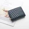 新しい財布女性用短いゼロウォレットニッチデザインミニウォレットシープスキンVカードバッグ220625