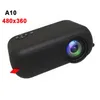 480 * 360 A10 Pixel Mini Beamer Support 1080p Projecteur vidéo USB portable pour Home Theatre Kid Gift Cinema