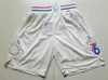 Basquete masculino Tobias Harris Sorto Sorto Destramento Wilt Chamberlain Shorts Elástico Coloque Hip Pop Shareef Abdur Rahim Pant Equipe Esporte Vestir Branco Púrpura Amarelo