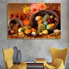 Légumes et Fruits dans le panier cuisine toile peintures décor affiche et impressions photo de nourriture verte pour la décoration de salle à manger