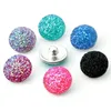 Bulk Lots 18MM Snap button charms acrilico zenzero scatta per braccialetti Snap intercambiabili NOOSA Gioielli di moda che fanno fornitori all'ingrosso