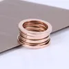 Gold Silver Rosegold Color Spring Rings For Women Men Girls Ladies Midi Rings Logo Classic Designer Wedding Bands Brand Jewelry2668716210