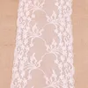Rustique Burlap Lace Table Runner Natural Imitated Linet Tea Table Couverture pour le décor de fête d'anniversaire de Noël de mariage