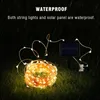 Strängar 50/100/200 LED Solar String Fairy Lights Waterproof Outdoor Garland Garden Light for Christmas Home Decorationled