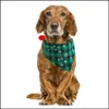 Pañuelo navideño para mascotas, bufanda, collares ajustables, pañuelo triangular para gatos, perros, collares, ropa para mascotas, decoraciones, entrega directa, 2021