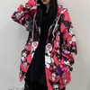 Houzhou Kuromi 스웨트 셔츠 가을 패션 여성 Kawaii 애니메이션 까마귀 빈티지 244V