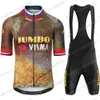 Nouveaux survêtements 2023 Jumbo Visma Vêtements France Maillot de cyclisme Ensemble pour hommes Belgique Slovénie Chemises de vélo de route Costume Cuissard à bretelles