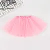 Top Quality candy color kids tutus skirt dance dresses soft tutu dress ballet skirt 3layers children pettiskirt clothes JXW164