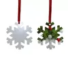 Christmas Sublimation Blank Ornament Double-Sided Xmas Tree Pendant Multi Shape Aluminum Plate Metal Hanging Tag Holidays Decorati256d