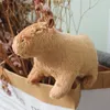 Lindo simulación animal capibara peluche juguetes capibara muñecas relleno de animales blandos juguetes niños Peluche regalo de Navidad 220701