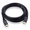 1.8m 6ft displayport dp to dp 케이블 디스플레이 랩톱 HDTV 프로젝트 용 포트 컨버터 비디오 오디오 어댑터