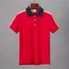 Polos Hommes Designers Chemises Pour Homme High Street Italie Broderie Jarretière Serpent Petite Marque D'impression Vêtements Cottom T-shirts Vêtements Tees