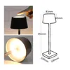 Madckdedrt Lámparas de mesa inalámbrica Fuente de luz LED dimmable con energía IP54 Resistente a polvo y agua para uso negro y exterior