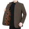 Männer Wollmischungen Herren Vintage Schwarz Grau Wolljacke Übergröße 3XL Männer Winter Langarm Dicke Warme Mischung Mantel Männlich Mantel Windbreake T220810