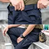 Pantaloni da uomo Autunno da uomo Tifosi dell'esercito da uomo Outdoor Elastico Combattimento Allenamento Caccia Tasche multiple Tute Tattiche Cargo militare