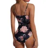 Svart nät Stor storlek Badkläder Kvinna Plus Size Swimsuit Push Up For Beach Pool Bather Swimming Body Bathing Suit 220505