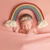 Regenbogen Pogrpahy RequisitenBaby Baumwolle handgewebte Dekoration für Baby-Pografie-Requisiten LJ201215
