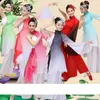 Stage desgaste crianças vermelhas dança tradicional da dança chinesa figurina para dança folclórica, roupas nacionais fãs fãs fantasia