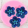 Moldes de cozimento Sugarcraft Flor Silicone Mold Candy Resina Molde Chocolate Gumposte Fondant Bolo Decoration Tools Cupcake Topper BakingBaking