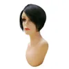 Pixie Cut Wig T Parte de renda frontal Human Human peruca pré -explodida para mulheres negras transparentes curtos bob brasileiros Remy Wigs