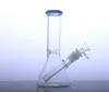 8 Inch clear beaker Glass water bong wholesale smoking smoke pipe hookah YQ-2220