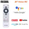 Original Mecool KM2 Voice Remote Control Replacement för KM2 Google Netflix 4K Certified Voice Android TV Box