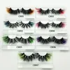 False Eyelashes 3D Mink Eyelash Est Colorful 100% Dramatic Soft Lash Mix Color Fluffy Colored Lashes Makeup For Cosplay