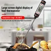 Digital Thermometer Cooking Food Kitchen BBQ Probe Water Milk Oil Liquid Oven Temperature Sensor Meter Tools Instant Read Meat Probe for Candy Grill Liquids Beef