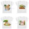 T-shirts jongens dieren verjaardag nummer print t shirt kinderen feestjongen jongensgirl grappige cadeau t-shirt cadeau