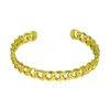 Bracciali per le donne Braccialetto di design di gioielli Braccialetto regalo di nozze Moda classica Acciaio inossidabile Color oro Accessorio personalizzato preferito in zircone personalizzato