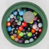 10mm Macaron Ceramic round Scattered cloisonnes Beads DIY Ornament Accessories Beaded Necklace Semi-Finished Tail Bead Material Package