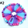 7colors Rainbow Color Girls Tutu Skirts New Ribbon Bowknot Children Princess Dance Skirt Performace Festival Party Kids Skirts ZC1156