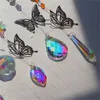 زخارف الحديقة Suncatcher Butterfly Crystal Rainbow Maker Light Car Pendant Window Hanging Sun Casher Decoration Witchy Boho Room Fairy Decor 20220616 D3