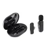 K60 Draadloze lavaliermicrofoon Audio Video-opname Ruisonderdrukking Microfoon met oplaaddoos Geschikt voor iosAndroid-smartphones