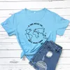 تي شيرت نسائي إذا لم تذهب أبدًا ، فستتعلم سفر World Terts Terts Cotton Short Sleeved Graphic Tee Camping Drop Topwomen "