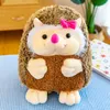 30 cm de novo hedgehog boneca de pluxinho brinquedo de pelúcia para menina de aniversário boneca adormecida boneca de pelúcia de pelúcia