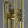 Instrument professionnel de trompette de basse de laque d'or de haute qualité