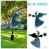 Dekorativa föremål Figurer Angel Wind Chimes Spinner Bell Catcher Hängande Art Windbell Pendants Glass Ornament utomhus trädgård bröllop de