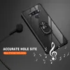 Casos de telefone TPU acrílico transparente para LG Stylo 6 7 Aristo 5 Plus K22 K31 K51 K53 Armor Drop Anti Ring Holder Kickstand Magnético Car Mount Phone Case Back Cover