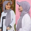 Muslim Women Cotton Jersey Hijab With Baseball Cap Summer Sporty Cap Instant Hijabs Ready To Wear Under Hijab Bonnet Headscarf