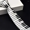 蝶ネクタイクリエイティブデザインピアノのキーボードワイドクラシック音楽薄い男性FRED22と一緒に男のためのユニークな音楽のネクタイギフト