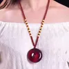 Pendant Necklaces Mexico's Blood Amber Black Beeswax Drops Are Safe And Sound Brand Pearl For Men WomenPendant