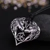 Pendant Necklaces Vintage Personality Viking Double Wolf Necklace Norse Original Animal JewelryPendant