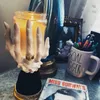 Halloween harts Witch Hand Candlestick Creative Ghost Hand Haunted House Decoration Palm Candle Holder Art Crafts Ornament 2208095028219