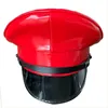 Berets Women Leather Captain Cap Promil Promice Big Brimmed Hat Bar Cosplay Show Personal