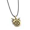 Kolye Kolye Fullmetal Simyacı Kolye Edward Homunculus Logo Halat Zinciri Kadın Erkekler Cazibe Hediyeleri Japon Anime Jewelrypendent