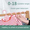 51020pcs babykleding hanger flexibele rekken plastic kledingdisplay kinderhangers ongemarkeerde kinderen jassen hanger organisator 220815