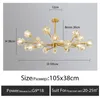 Postmodern light luxury chandelier living room lamp simple crystal lighting restaurant bedroom nordic lamp molecular lamps